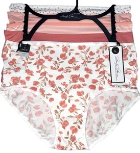 MARILYN MONROE Women 5-Pair SOFT Brief Underwear Panties Floral Polyester Size L - Picture 1 of 8