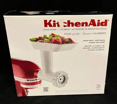 KitchenAid FGA Food Grinder Attachment for Stand Mixer White New Open Box - Image 1 of 4