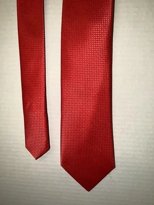 John Henry 男式红色领带 56 X 3.5 — 第 1/4 张图片