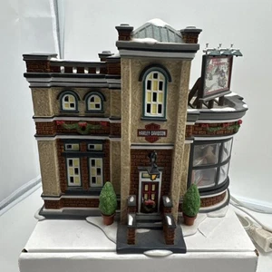 Department 56 Harley Davidson Building Christmas In The City No Box - Picture 1 of 18