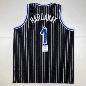 Autographed/Signed Anfernee Penny Hardaway Orlando Black Jersey PSA/DNA COA - Picture 1 of 4