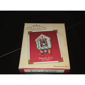 Hallmark Keepsake Ornament 2002 Special Cat Photo Holder Picture Frame Stocking - Picture 1 of 4