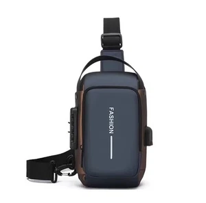 Borsa A Tracollo Elegante Da Uomo Marsupio A Tracollo Da Moto - Foto 1 di 5