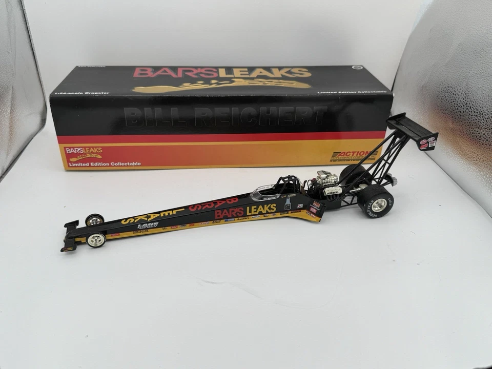 Bill Reichert Bar’s Leaks Top Fuel Dragster 1:24 Action Diecast NHRA w/ Box - Image 1 of 2