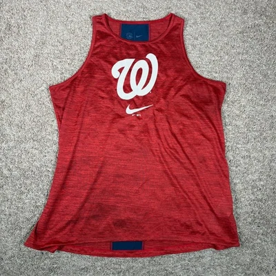 Camiseta sin mangas Nike Washington Nationals MLB Dri Fit roja XL Foto 1 de 4
