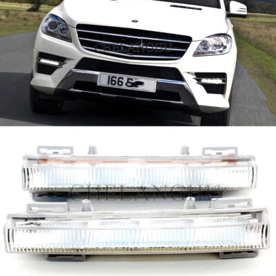 Пара светодиодных противотуманных фар дневные ходовые огни дневные ходовые огни для Mercedes Benz W166 ML X166 GL - Изображение 1 из 4