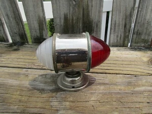 1900's VINTAGE CAR ACCESSORY RED & WHITE LIGHTING/HOT STREET RAT ROD - Picture 1 of 5