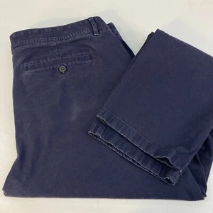 Bonobos Organic Cotton Chino Pants Mens 40 x 34 Navy Blue Slim Fit Straight Leg - Picture 1 of 15