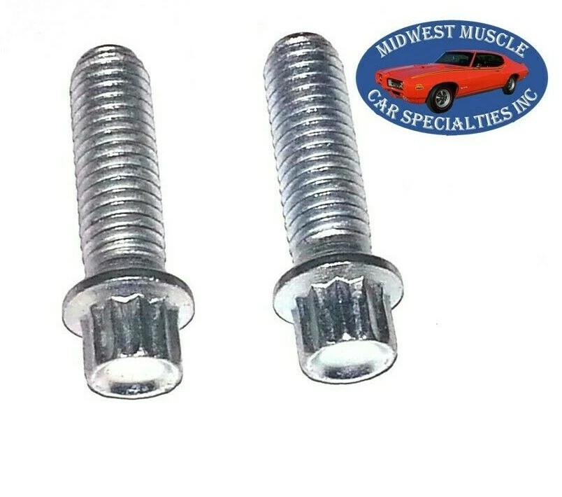 Tornillos de cubierta de cadena de distribución de bomba de combustible para motor Pontiac NOSR correctos de fábrica 2 piezas PL Foto 1 de 4