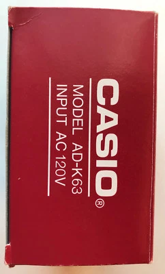 Casio AC Adaptor AD-K63 Output DC 6V 700Ma Input 120V 60 Hz 13W made in Japan - Image 1 of 4