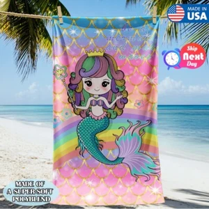 Toalla de playa extra grande Princess toallas de baño de microfibra suave de gran tamaño sin arena - Imagen 1 de 8