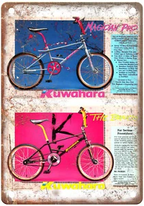 Old School BMX 1987 KUWAHARA Vintage Magazine Ad Reproduction Metal Sign B1170 - Picture 1 of 1