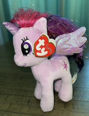 💜TY My Little Pony Peluche Unicornio 7" - TWILIGHT SPARKLE - con etiqueta Foto 1 de 4