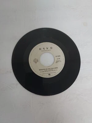 45 RPM Vinyl Record Devo Working in the Coal Mine VG - Image 1 of 4