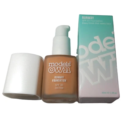 Models Own Dewy Foundation 08 Honey Tan Runway SPF30 - Image 1 of 4