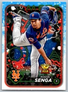 2024 Topps Holiday #H190 Kodai Senga New York Mets - Picture 1 of 2