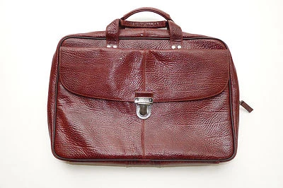 Bolsos BOCONI y cuero Matthews vintage lujoso bolso de cercanías - corteza Foto 1 de 4