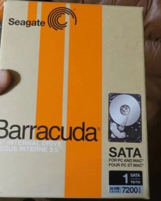 Open Box SEAGATE BARRACUDA ST310005N1A1AS-RK 1TB SATA 3.5" Hard Drive Desktop - Image 1 of 4