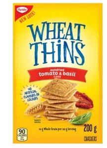 10 Boxes Of Christie Wheat Thins Sundried Tomatoes & Basil Crackers 200g Each  - Picture 1 of 1