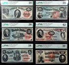 SET OF SIX 1869 "Rainbow" Legal Tender Notes! $1, $2, $5, $10, $20, & $50!