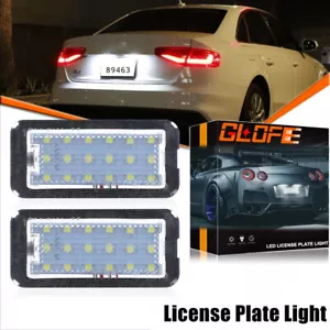 2Pcs For Fiat 500 + Cabriolet LED SMD License Plate Light Number Plate Light 12V - Foto 1 di 10