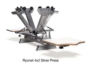 4 colour Ryonet Screen Printing carousel Ryonet LG4x2 Silverpress As New - Picture 1 of 1