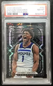 🔥Grabado eléctrico Obsidian 2020-21 Asia Rookie RC PSA 8 #152 SP Anthony Edwards - Imagen 1 de 2