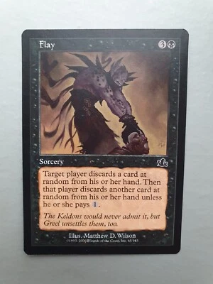 Flay , MTG Prophecy (2000). Common Black Sorcery NM - Image 1 of 2