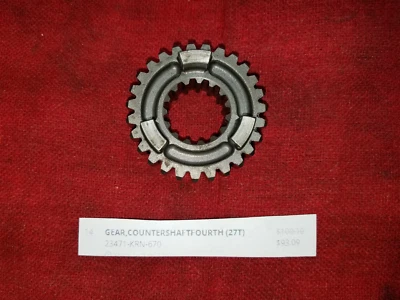 CRF250R HONDA 2007 TRANSMISIÓN ENGRANAJE CONTRAEJE CUARTO 4TO 23471-KRN-670 Foto 1 de 4