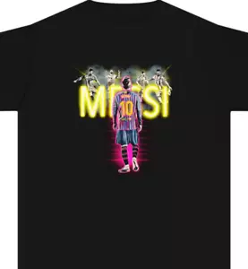 T-Shirt Unisex Lionel Messi Kids T-Shirt; Soccer Fans Youth Apparel - Picture 1 of 4
