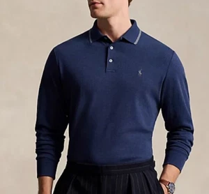 NUEVO CON ETIQUETAS Polo Ralph Lauren Calce Clásico Algodón Suave Polo Manga Larga Talla M, XXL - Imagen 1 de 13