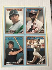 1988 Topps Box Bottom Panel Tony Gwynn, John Kruk, Darrell Evans.