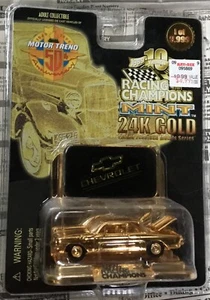 NIB!!! Motor Trend 50th : Stunning Die Cast 24k Gold Plated Die Cast Chevy  - Picture 1 of 5