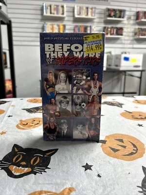 VHS 2002 WWF WRESTLING WWE Before They Were Superstars Reseal Blockbuster Video - Image 1 of 3