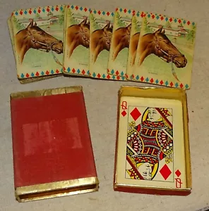 Zitat (Pferd) um 1949 Arrco Pinochle Spielkartendeck (gebraucht) - Bild 1 von 5