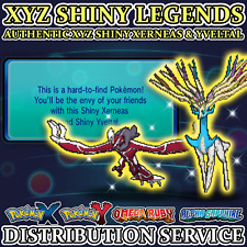 Pokemon Authentic XYZ Shiny Xerneas Yveltal Distribution Service for XY & ORAS