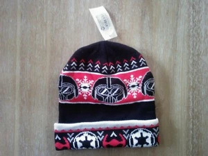 Star Wars Darth Vader Tie Fighter Empire Christmas Adult Cuffed Knit Beanie  - Picture 1 of 3