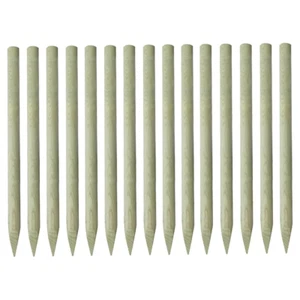 vidaXL Pointed Fence Posts 15 pcs Impregnated Pinewood 4x150 cm - Picture 1 of 2