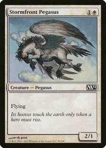 1x FOIL Stormfront Pegasus M12 #038 Magic 2012 MTG English NM/Unplay C card - Picture 1 of 1