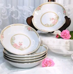 6 Crown Ming Fine China Jian Shiang Christina Pattern 7.5" Bowl - Picture 1 of 6