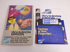Juego Invasion Orion en disco para computadoras domésticas Atari 400/800 32K (sin probar) raro - Imagen 1 de 12