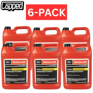 6x Engine Coolant Antifreeze YELLOW CONCENTRATED MOTORCRAFT VC-13-G 6 Gallons - Picture 1 of 3