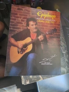 Epiphone Acoustic Guitar Catalog 1989 Parts Flyer Dan Toler Allman Gibson Pick - Picture 1 of 4