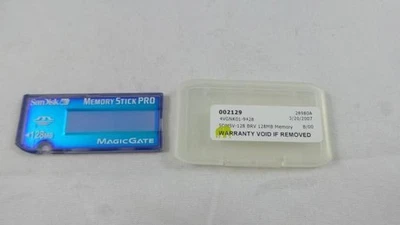 SanDisk 128 MB Memory Stick Pro (SDMSV-128-A10) - Image 1 of 2