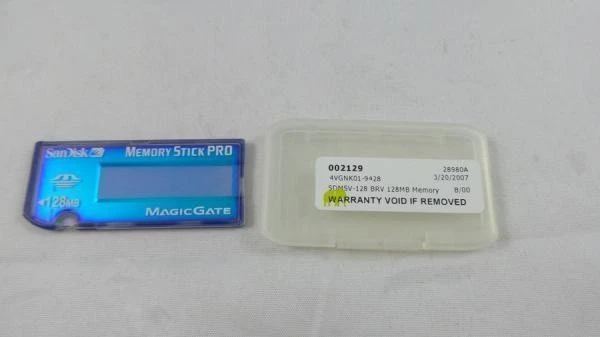 SanDisk 128 MB Memory Stick Pro (SDMSV-128-A10) - Image 1 of 2