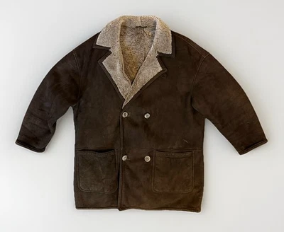 Guaranteed original Shearling The Best Of The Best Coat Italy Size 52 Vintage - Image 1 of 4