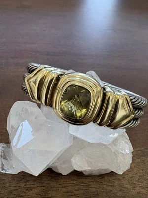 Brazalete David Yurman Oro 14k Plata Esterlina Brazalete Cuerda Limón Citrino NYJEWEL Foto 1 de 4