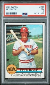 1979 Topps #204 - Pete Rose - Record Breaker - PSA 7 ¡Casi como nuevo!! - Imagen 1 de 2