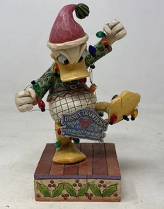 Jim Shore "Santa's High Strung Helper" Disney Donald Duck Christmas #4008064 - Picture 1 of 9