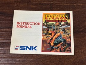 POW Prigionieri di Guerra P.O.W. Nintendo NES solo manuale istruzioni